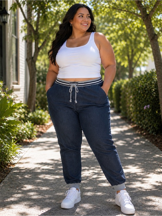 torrid Pants - Torrid Denim Women’s Size 20 Stretch Jeans Gray Stripe Pull-On Jeggings